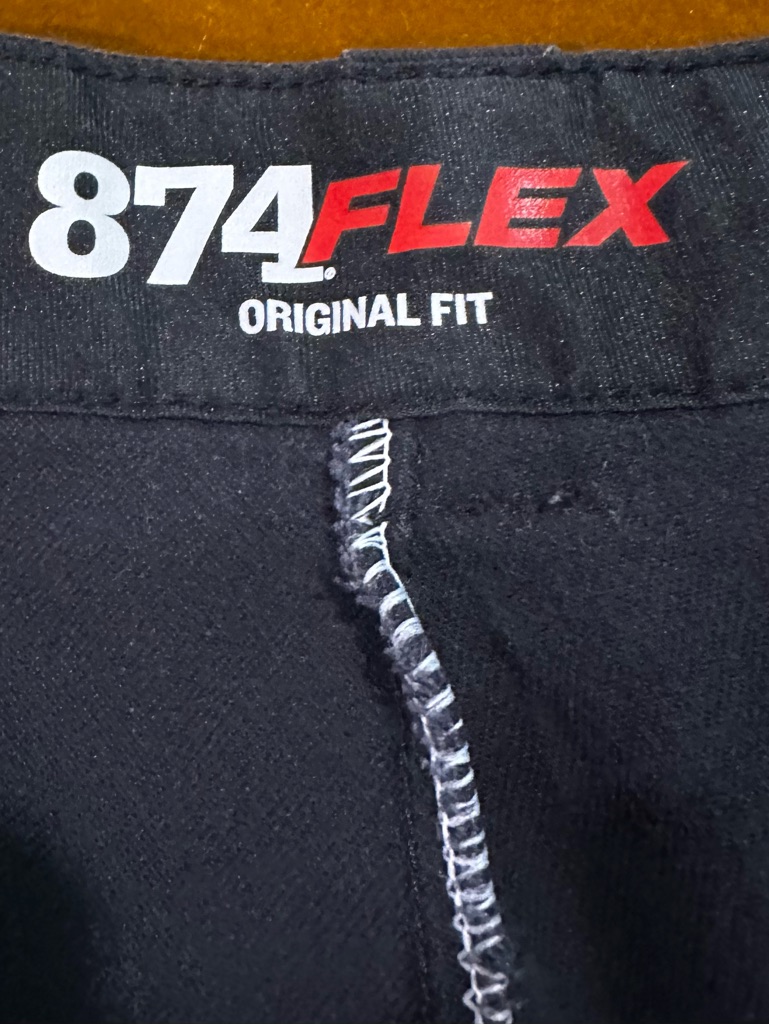 Dickies 874 Flex With Red Logo Used - Color Navy. Sz 44 X 30